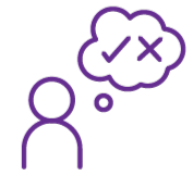 person with thought bubble